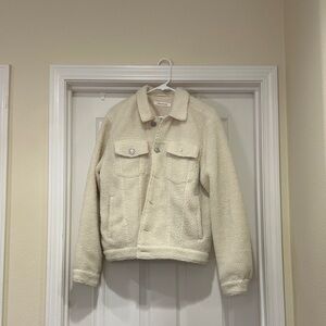 PacSun Cream Teddy Jacket
